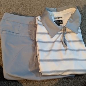 Golf shirt and shorts